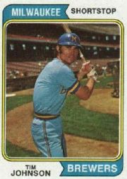 1974 Topps Baseball Cards      554     Tim Johnson RC